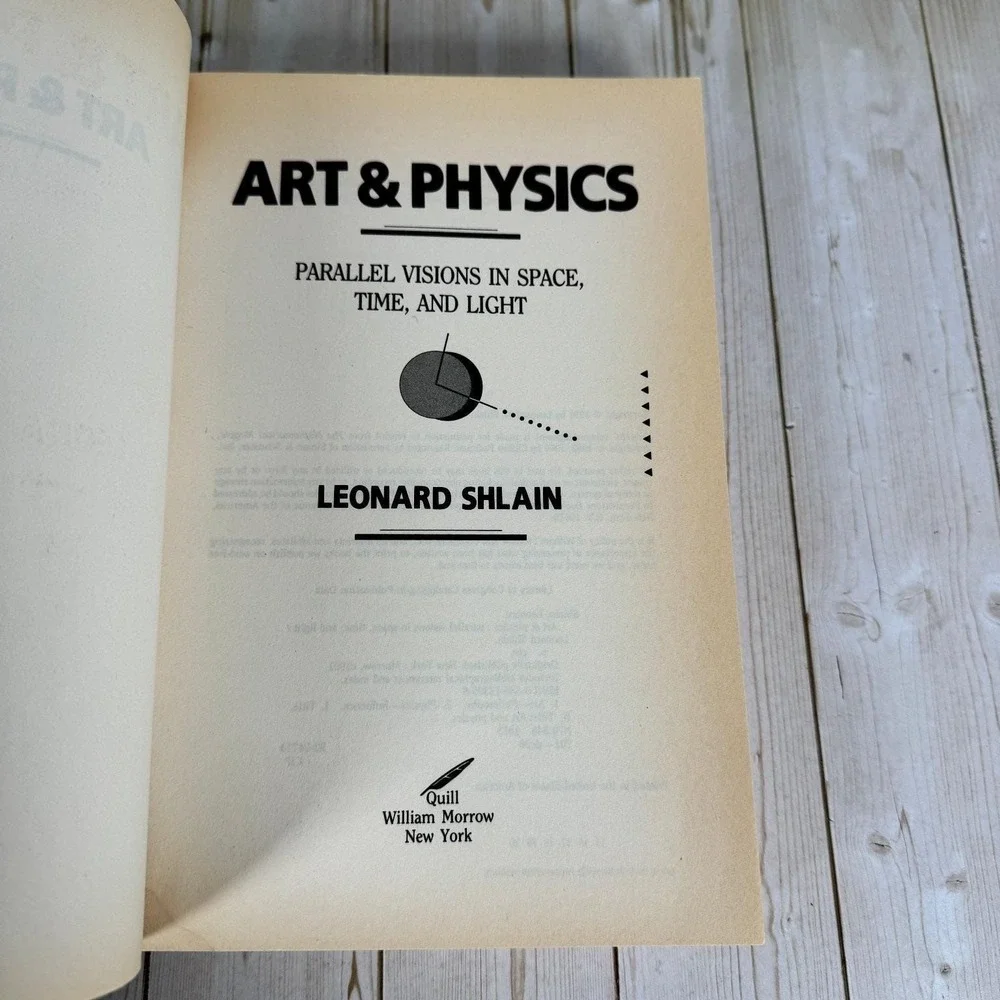 Art & Physics Shlain 1993 Parallel Visions Space Time Light Quill Nonfiction